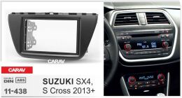 Переходная рамка для установки автомагнитолы CARAV 11-438: 2 DIN / 173 x 98 mm / 178 x 102 mm / SUZUKI SX4, S Cross 2013+