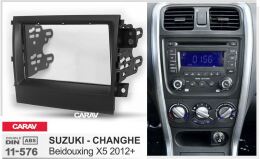 Переходная рамка для установки автомагнитолы CARAV 11-576: 2 DIN / 173 x 98 mm / 178 x 102 mm / SUZUKI Beidouxing X5 2012+