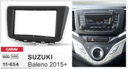 Переходная рамка для установки автомагнитолы CARAV 11-654: 2 DIN / 173 x 98 mm / 178 x 102 mm / SUZUKI Baleno 2015+