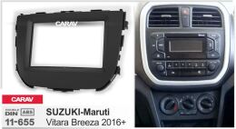 Переходная рамка для установки автомагнитолы CARAV 11-655: 2 DIN / 173 x 98 mm / 178 x 102 mm / SUZUKI-Maruti Vitara Breeza 2016+
