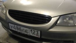  Решетка радиатора Hyundai Accent (три полосы матовая)