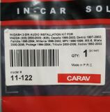 Переходная рамка для установки автомагнитолы CARAV 11-122: 2 DIN / 173 x 98 mm / MAZDA (323), Capella; Demio; Familia ; Millenia; MPV; MX-5, Miata; Protég ; Tribute; Xedos