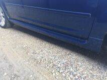 Пластиковые внешние цельные пороги для Ford Focus 2 2004-2011г.в. (кроме купэ)
