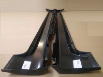 Пластиковые внешние цельные пороги для Ford Focus 2 2004-2011г.в. (кроме купэ)