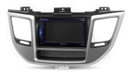 Переходная рамка для установки автомагнитолы CARAV 11-613: 2 DIN / 173 x 98 mm / 178 x 102 mm / HYUNDAI Tucson 2015-2018