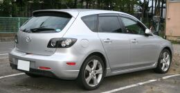 Накладки на внешние пороги Mazda 3 BK 2003-2009 (sedan/hb)