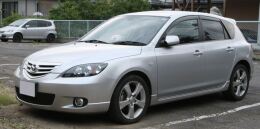 Накладки на внешние пороги Mazda 3 BK 2003-2009 (sedan/hb)