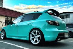 Накладки на внешние пороги Mazda 3 BK 2003-2009 (sedan/hb)