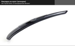 Накладка на капот (антихром) Toyota Camry 2014-2017
