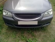 Решетка радиатора Hyundai Accent (оригинал без значка) черный МАТОВЫЙ