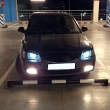 Решетка радиатора Hyundai Accent (плетенка) ЧЕРНЫЙ ЛАК