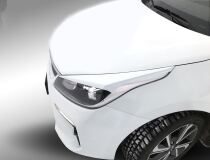 Накладки на переднюю оптику (реснички) Kia Rio 4 2017+ в стиле Sport Line