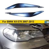 Накладки на фары (реснички) узкие для BMW X5 E70 2007 - 2013