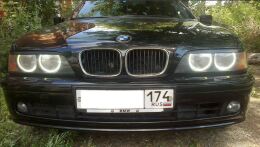 Реснички на фары для BMW 5 (E39) рестайлинг 2001-2004