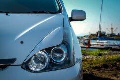 Реснички на фары для Toyota Wish ANE10 рестайлинг