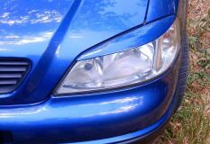 Накладки на фары (реснички) для Opel Astra G 1998-2004