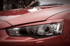 Накладки (реснички) на фары Mitsubishi Lancer 10 2007-2016