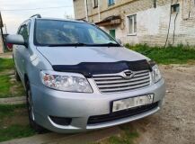 Реснички на фары для Toyota Corolla (правый руль) NZE121 2рестайлинг 2004-2006