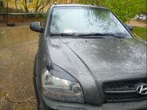 Реснички на фары для Hyundai Tucson (JM) 1 поколение (08.2004-08.2009)
