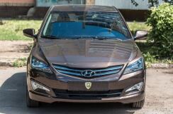 Реснички на фары для Hyundai Solaris I 14-17 РЕСТАЙЛИНГ