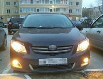 Реснички на фары для Toyota Corolla E150 2007-