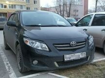 Реснички на фары для Toyota Corolla E150 2007-