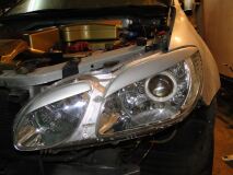 Реснички на фары для Mitsubishi Airtrek CU2W 2001-2002