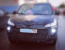 Реснички на фары для Peugeot 4007 2007-2012