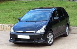Реснички на фары для Toyota Wish ANE10 узкие, простая оптика