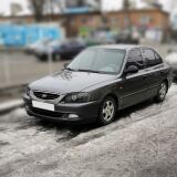 Реснички на фары косые Hyundai Accent