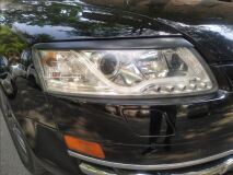 Реснички на фары для Audi A6 C6 2004-2008 (4F2, 4F5 - оптика без ДХО)