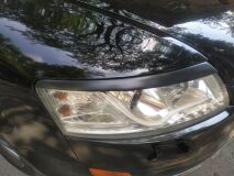 Реснички на фары для Audi A6 C6 2004-2008 (4F2, 4F5 - оптика без ДХО)