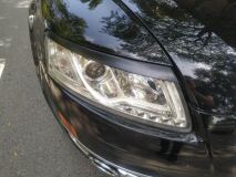 Реснички на фары для Audi A6 C6 2004-2008 (4F2, 4F5 - оптика без ДХО)