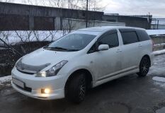 Реснички на фары для Toyota Wish ANE10 широкие