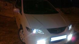 Реснички на фары для Mazda Premacy 1999-2004 B3-9
