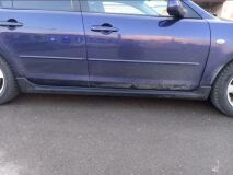 Накладки на внешние пороги Mazda 3 BK 2003-2009 (sedan/hb)