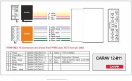 ISO-переходник CARAV 12-011: Honda 2006+ (select models) / Mitsubishi 2007+ (select models) / Peugeot (4007) 2007+ / Citroen C-Crosser 2007+