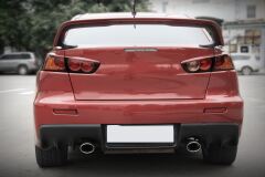 Тюнинг комплект накладок на передние фары и задние фонари для Mitsubishi Lancer 10 2007-2016