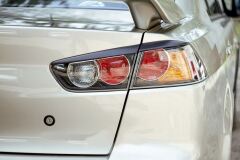 Тюнинг комплект накладок на передние фары и задние фонари для Mitsubishi Lancer 10 2007-2016