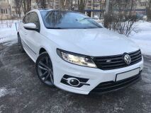Реснички на фары для Volkswagen Passat CC 2012-2017 рестайлинг (ABS пластик)