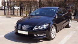 Реснички на фары для Volkswagen Passat CC 2012-2017 рестайлинг (ABS пластик)