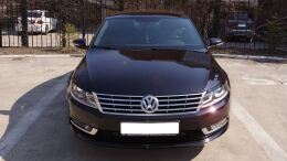 Реснички на фары для Volkswagen Passat CC 2012-2017 рестайлинг (ABS пластик)