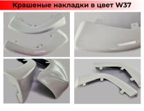 КЛЫКИ на передний бампер для Mitsubishi Lancer X 2007-2010