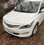 Реснички на фары для Hyundai Solaris 2014-2017 рестайлинг (ft) (ВБ,АО) A3-8