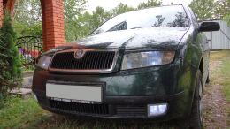 Накладки на фары (реснички) для Skoda Fabia MK1 1999-2007
