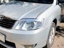 Реснички на фары для Toyota Corolla (правый руль) NZE121 2рестайлинг 2004-2006