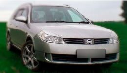 Реснички на фары для Nissan Wingroad WFY11 2001-2005 рестайлинг