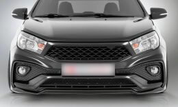 Бампер передний (тюнинг) QUASAR ROMB для Lada Vesta/Cross 2180/2181 (Седан, SW, SW Cross) 2015-2022
