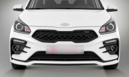 Бампер передний (тюнинг) KUDOS ROMB для Kia Rio 2017-2020