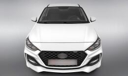 Бампер передний (тюнинг) QUANT ROMB для Hyundai Solaris 2 2017-2020